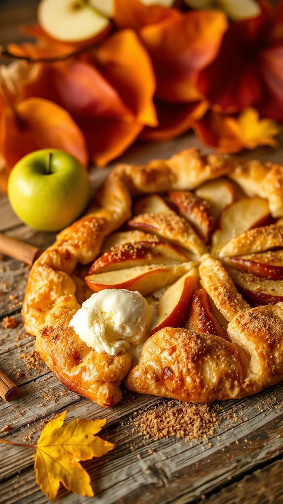 rustic spiced fruit galette