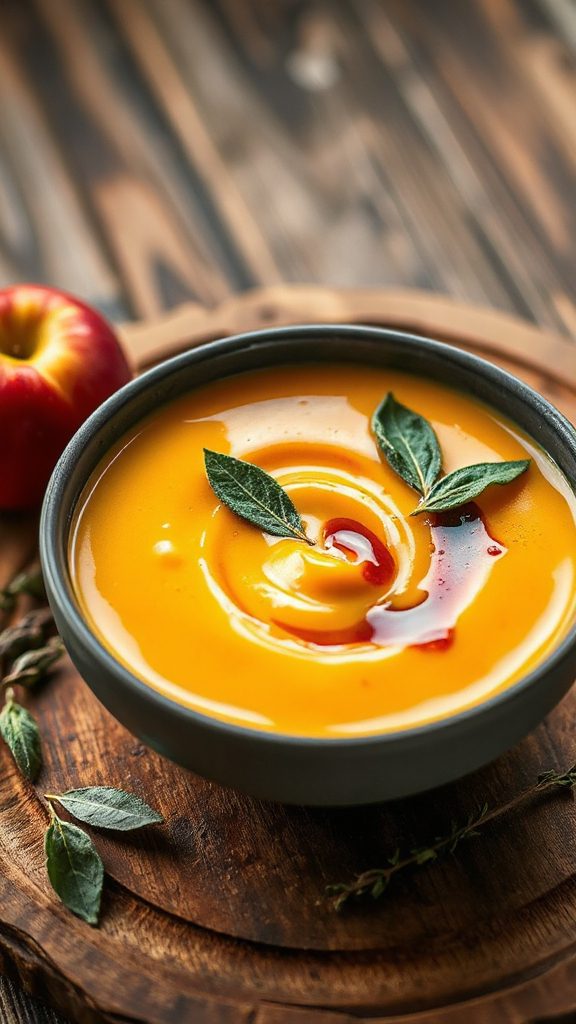 sage infused butternut squash soup