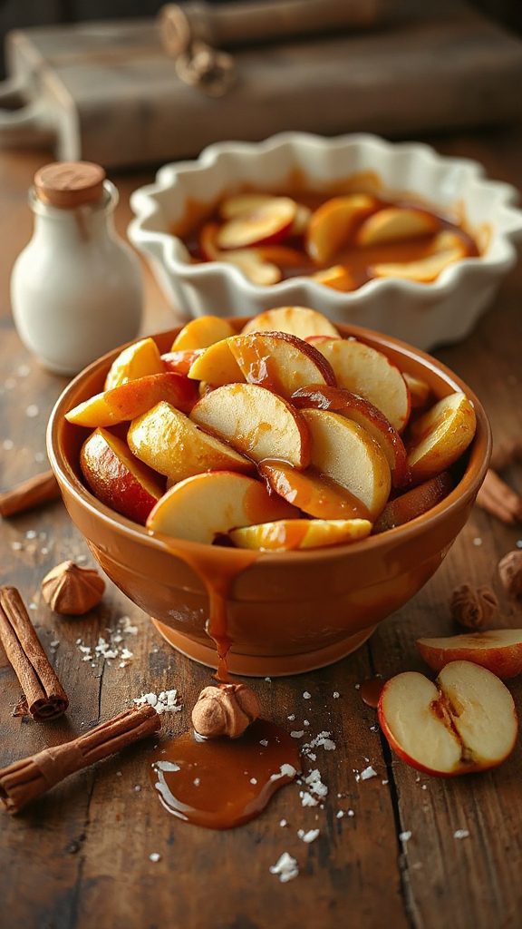 salted caramel apple decadence