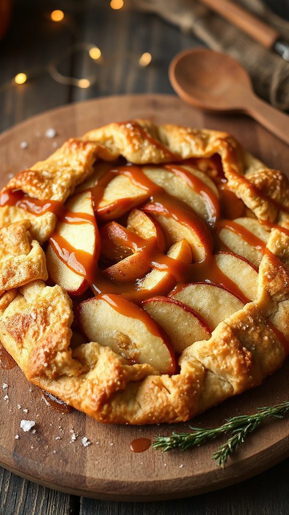 salted caramel apple galette