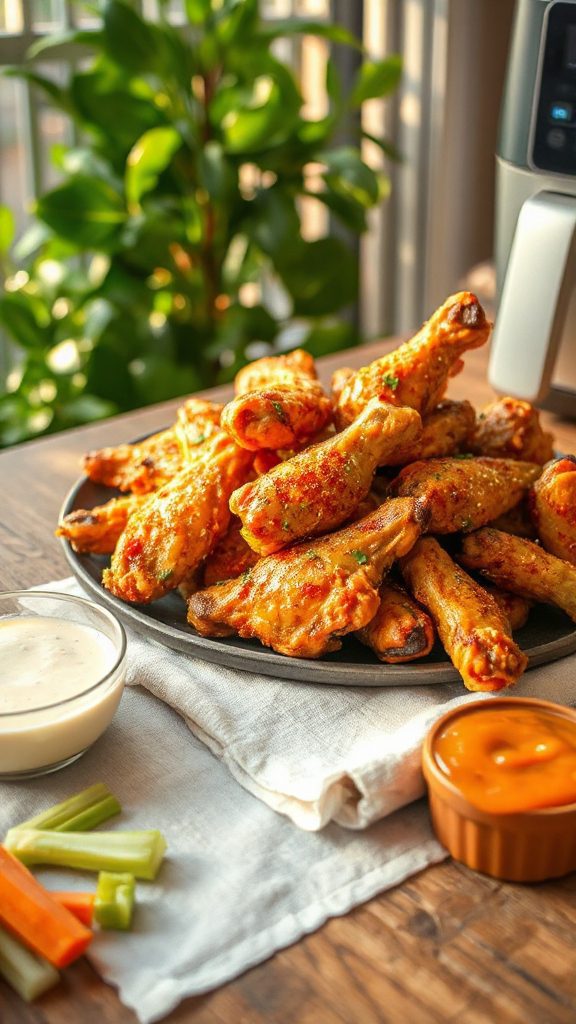 savory air fried wings