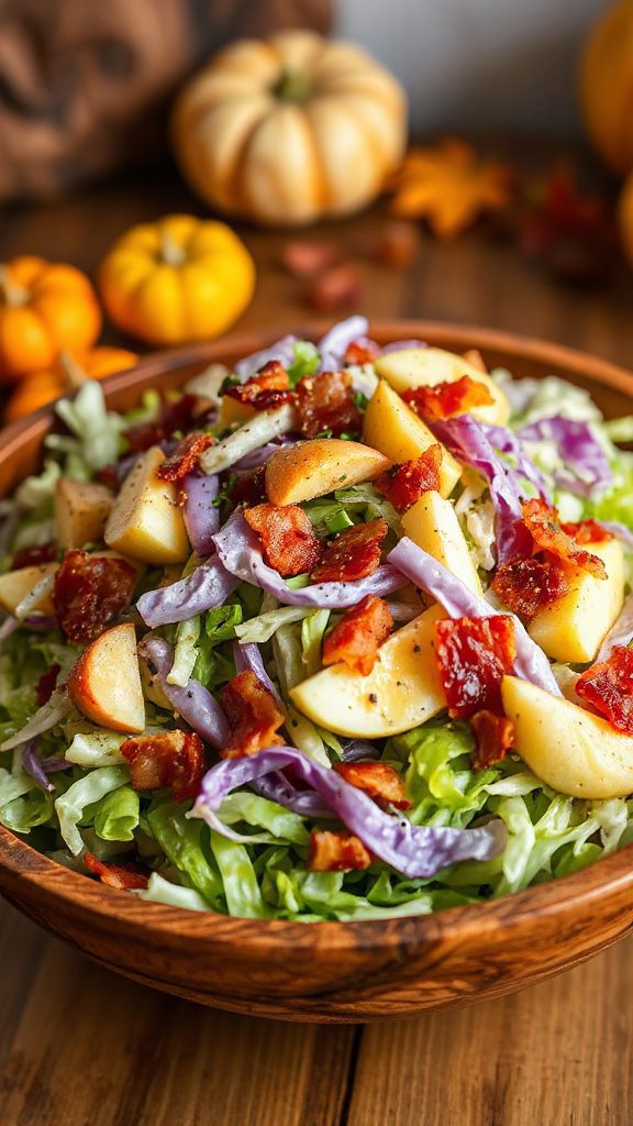 savory apple cabbage slaw