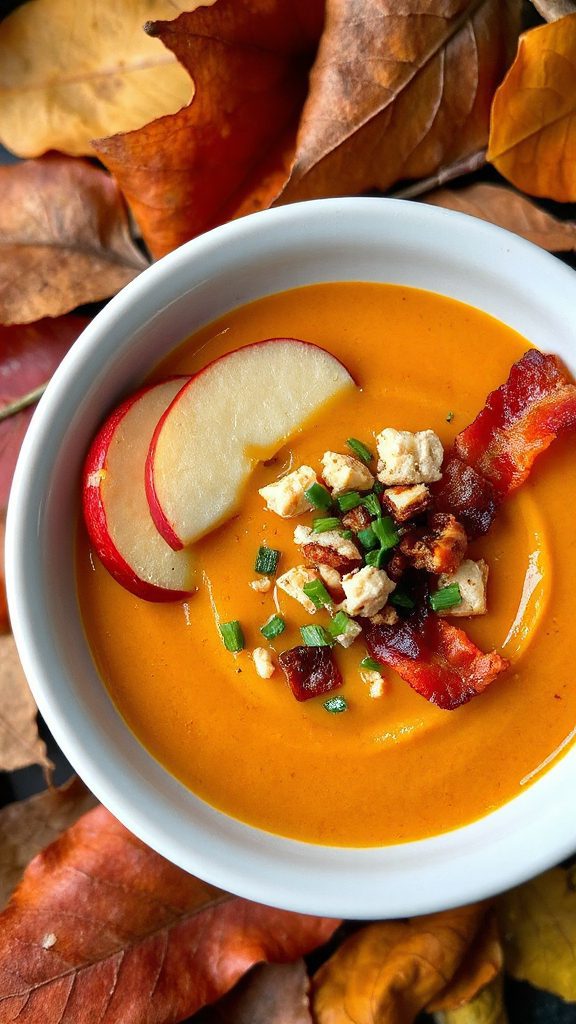 savory apple carrot soup