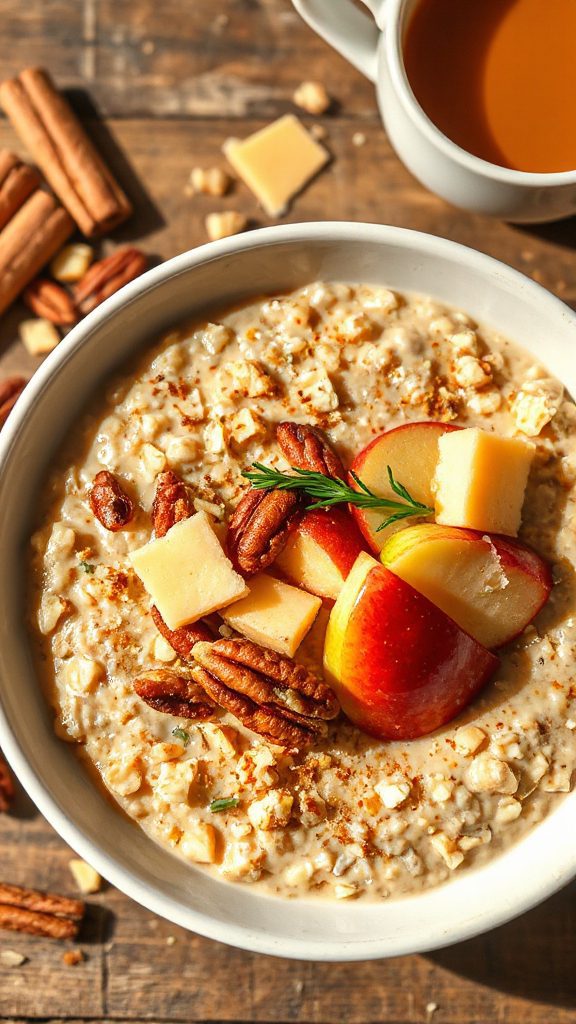 savory apple chai oats