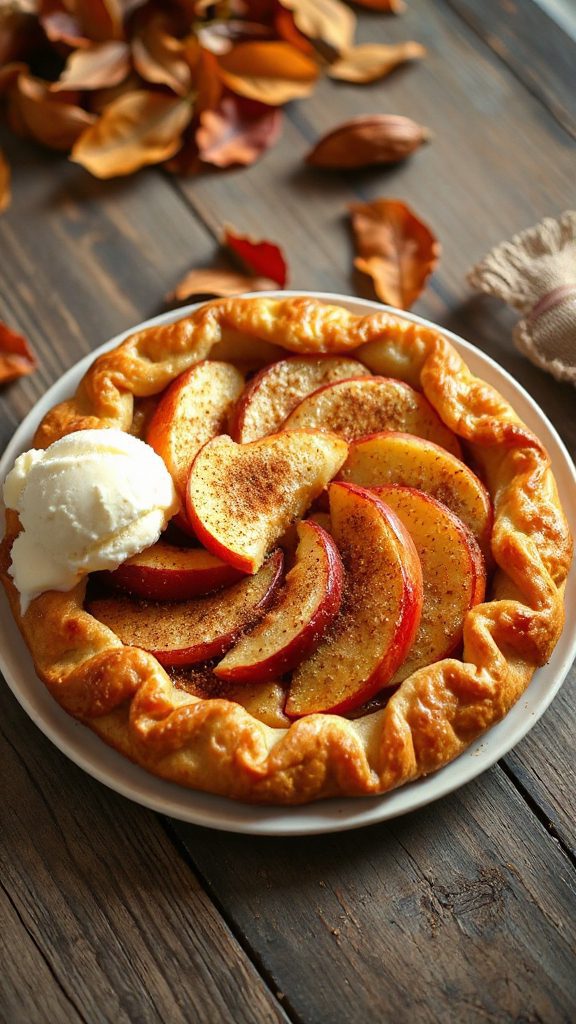 savory apple cheddar tart