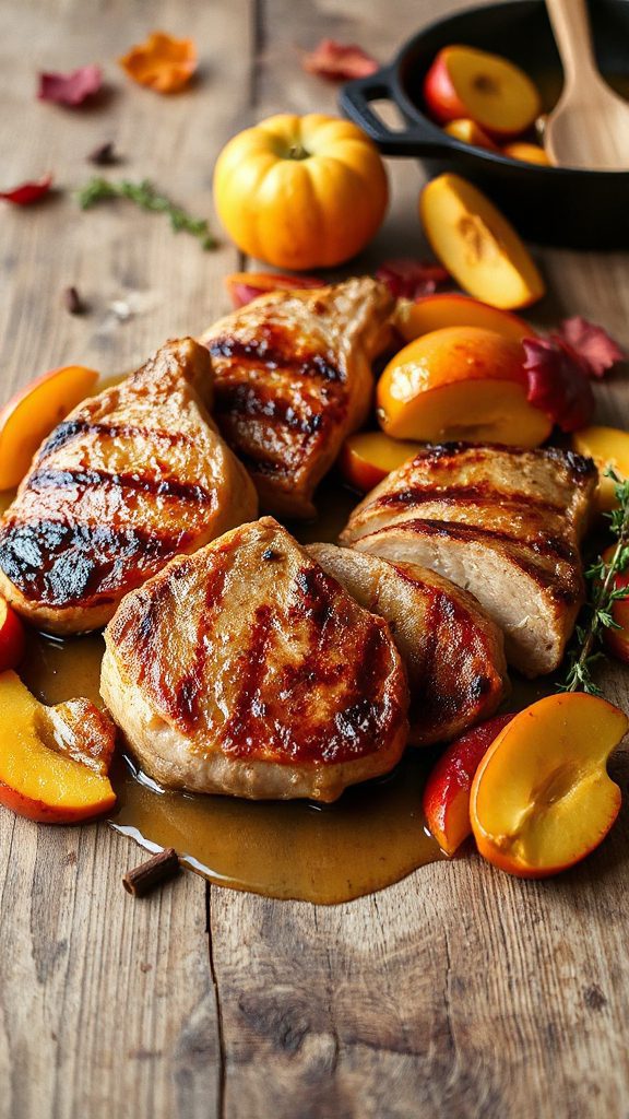 savory apple cider pork chops
