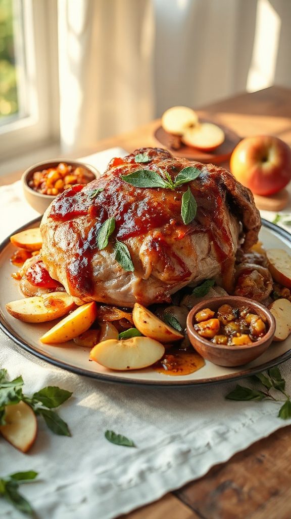 savory apple cider pork