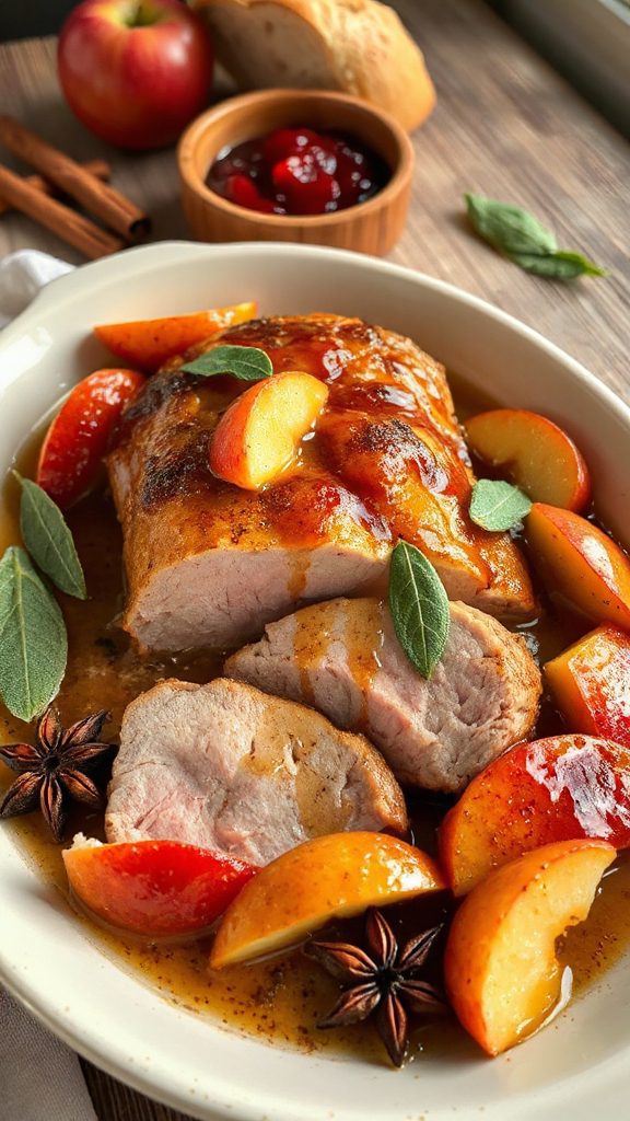 savory apple cinnamon pork
