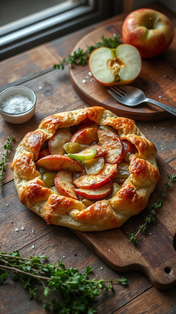 savory apple leek quiche