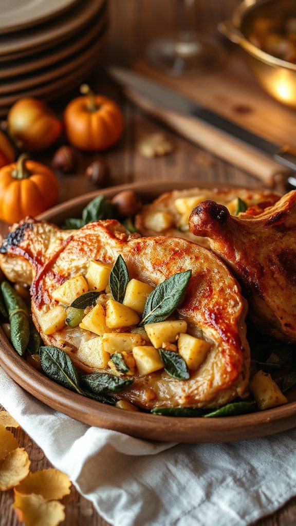 savory apple sage pork chops