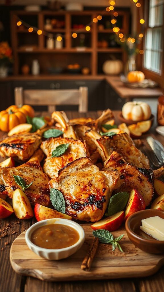 savory apple sage pork chops