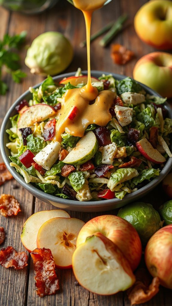 savory bacon apple slaw