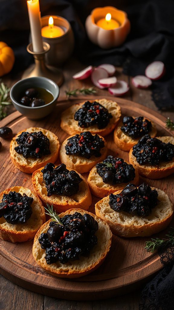 savory black olive appetizer