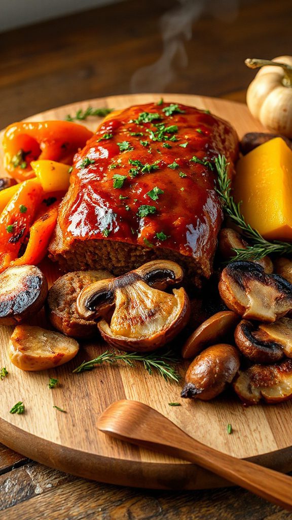 savory bourbon infused meatloaf