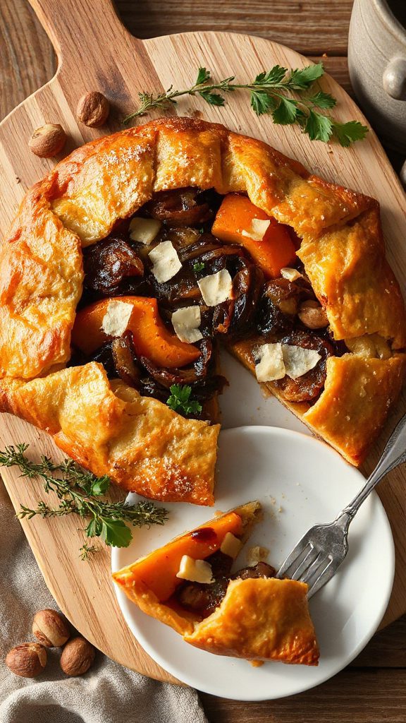 savory butternut squash galette