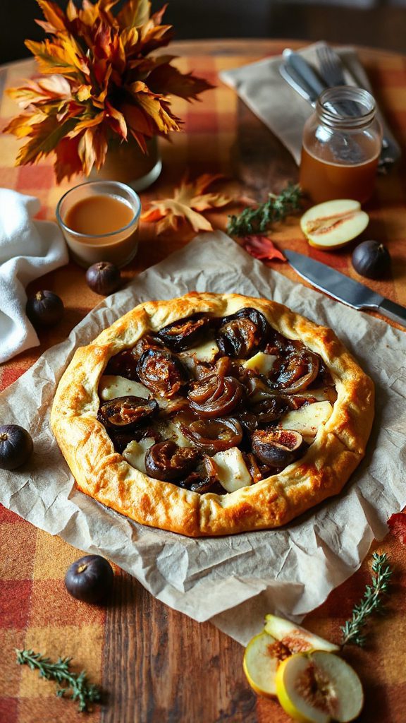 savory caramelized onion galette