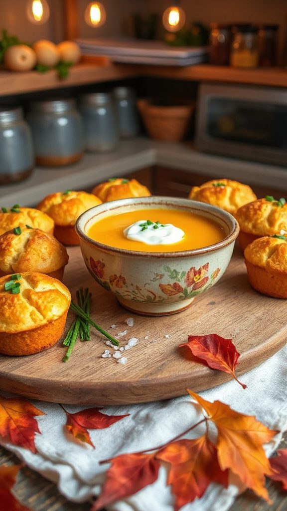 savory cheddar chive muffins