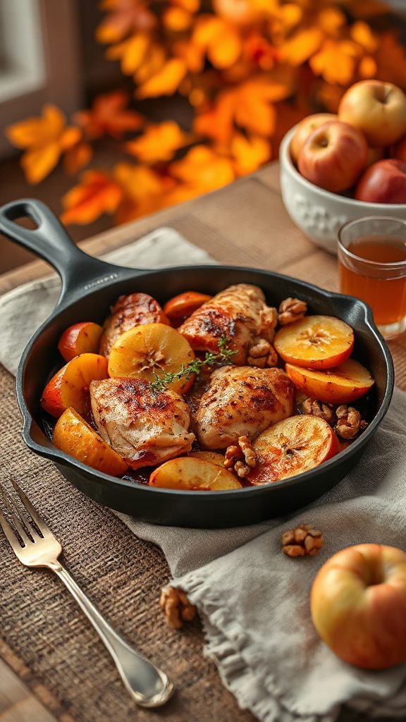savory chicken with apples