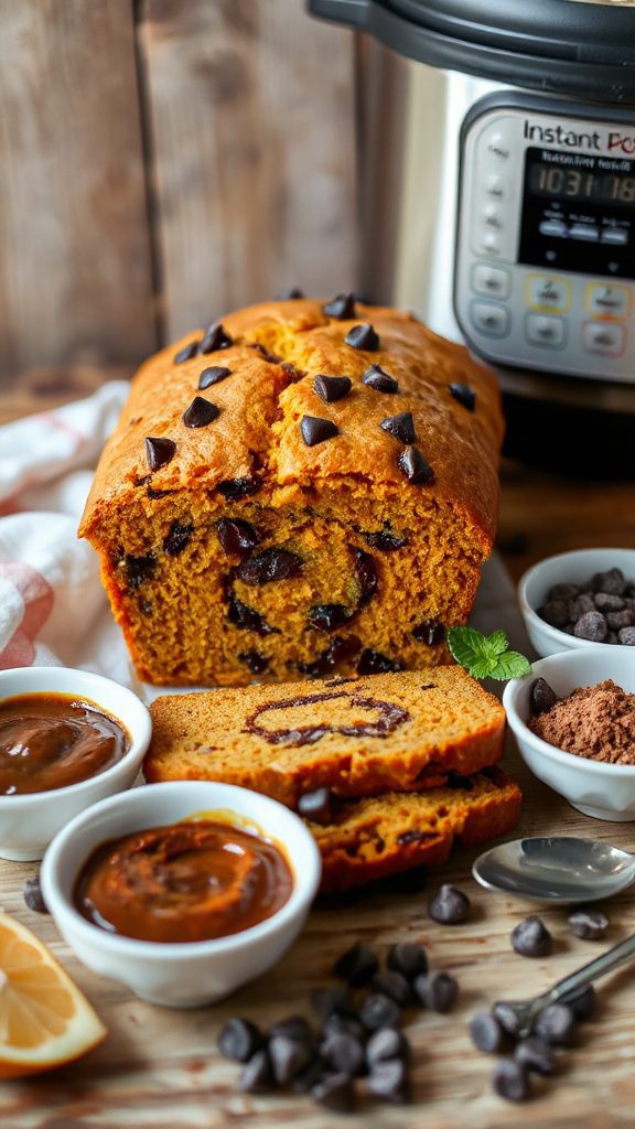 savory chocolate pumpkin bread