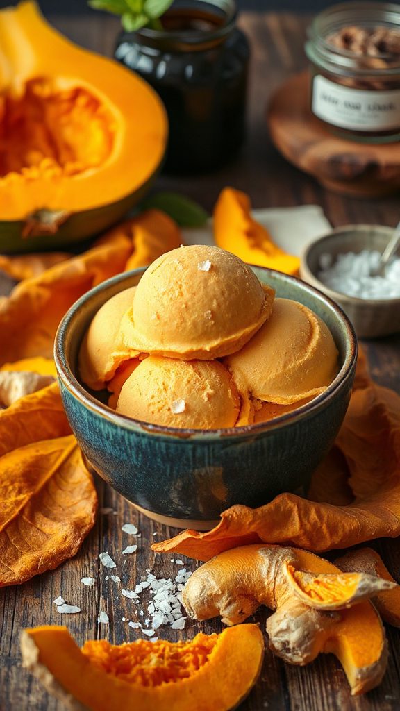 savory coconut pumpkin ice cream