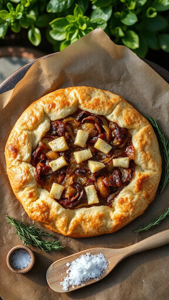 savory crust with garlic