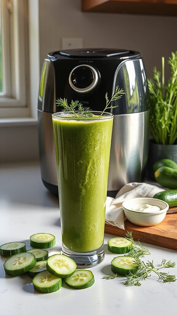 savory cucumber dill smoothie