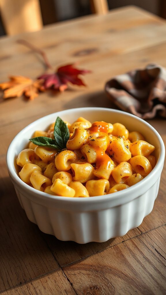 savory drizzled butternut mac and cheese