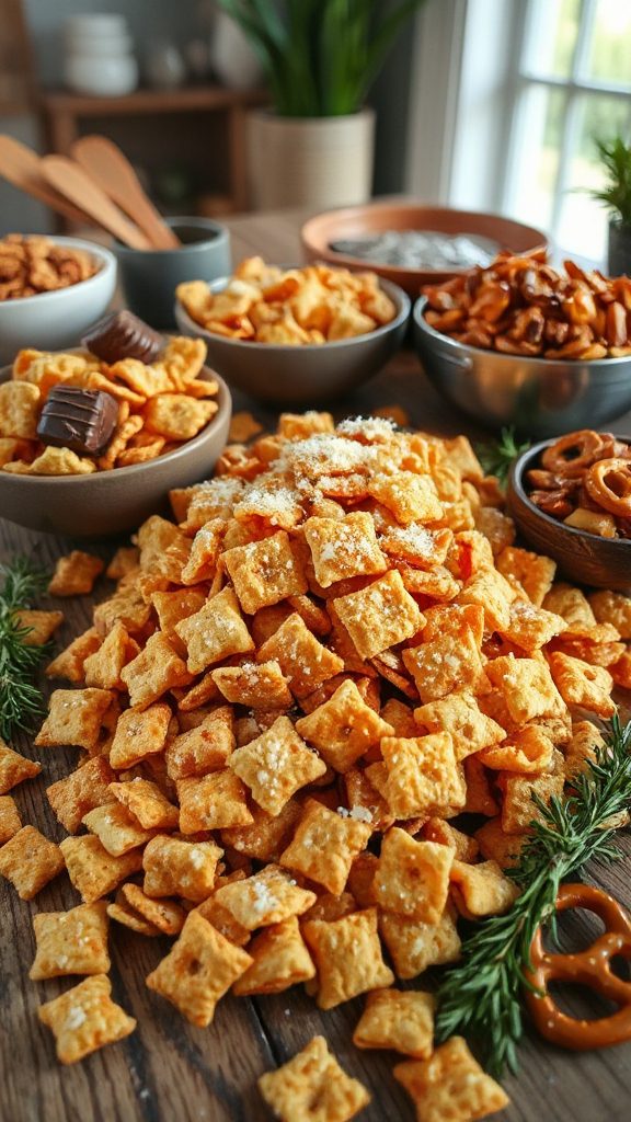 savory garlic parmesan snack