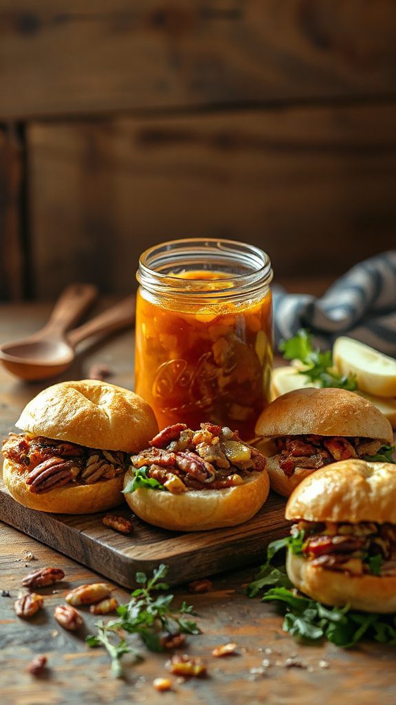 savory ginger apple sliders
