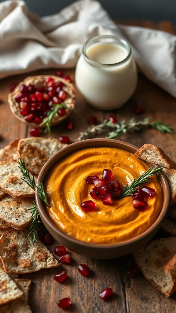 savory healthy pumpkin dip