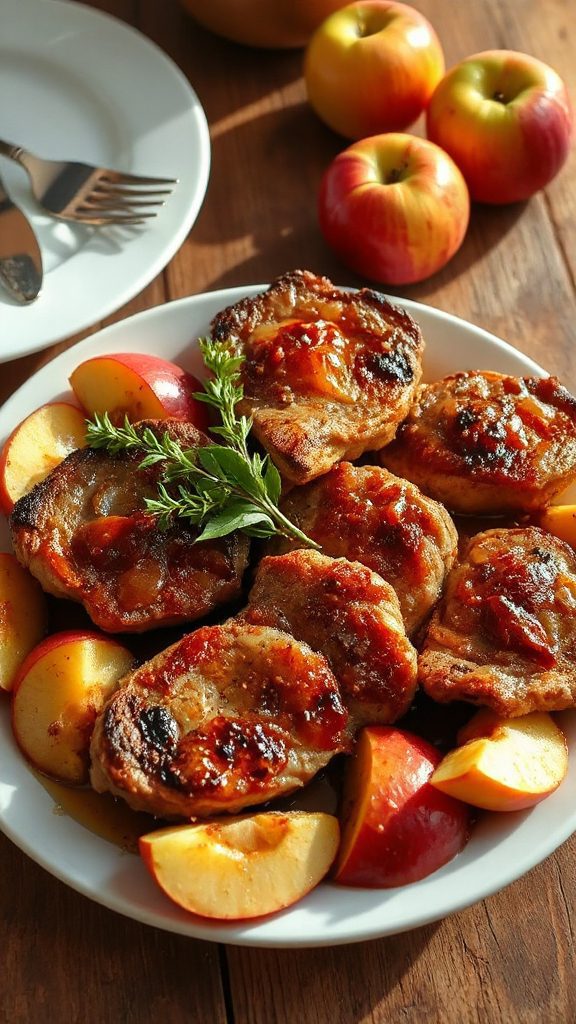 savory honey glazed pork chops