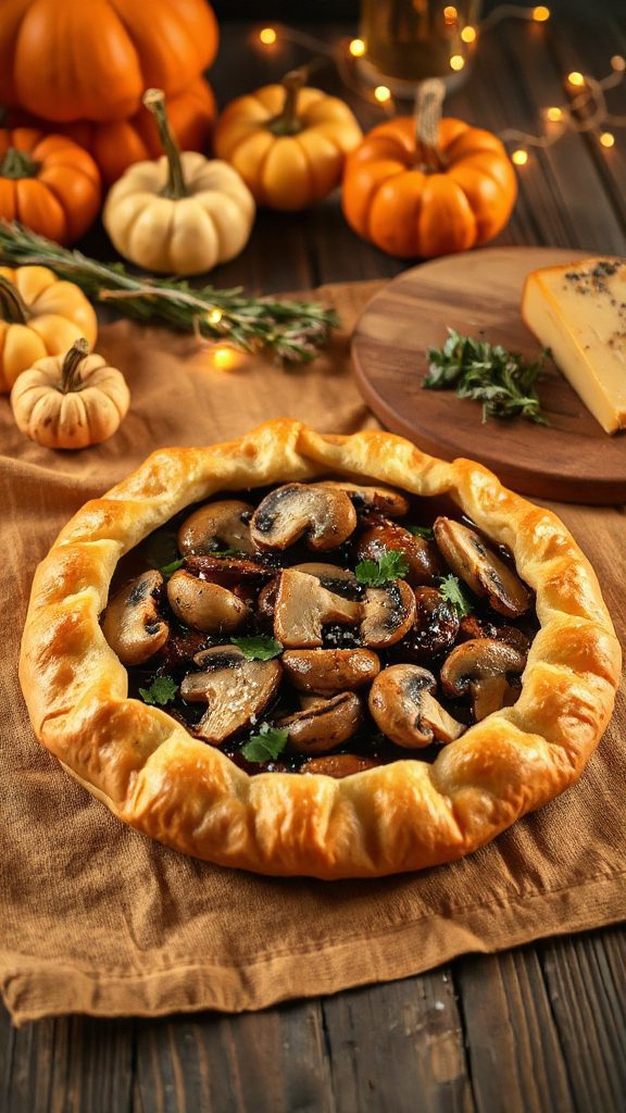 savory mushroom tart recipe