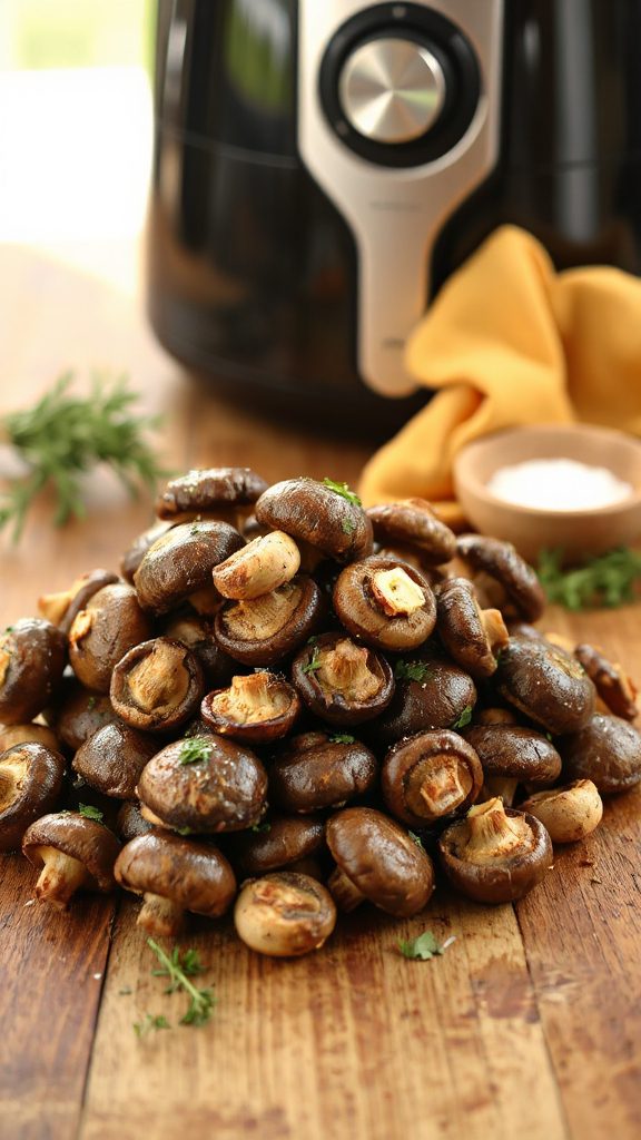 savory mushrooms with herb butter
