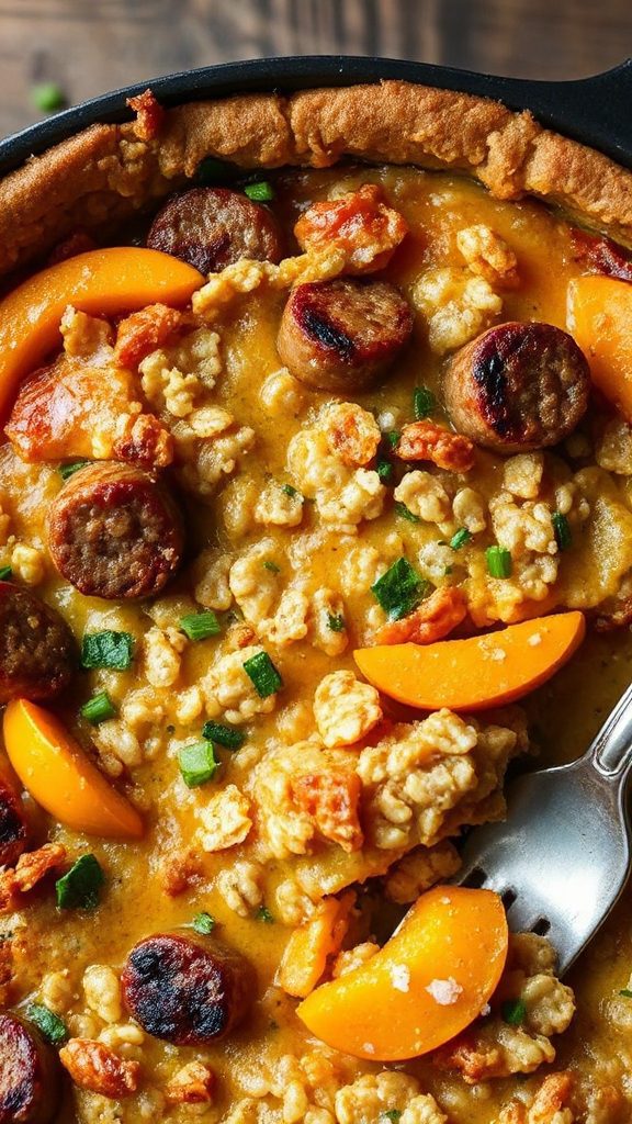 savory oatmeal sausage bake