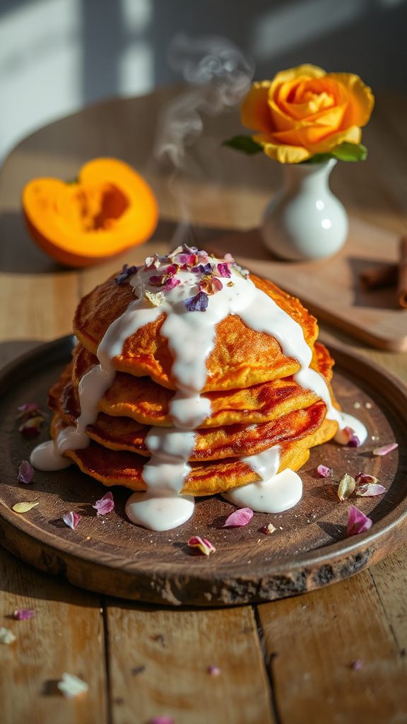 savory pancakes with yogurt