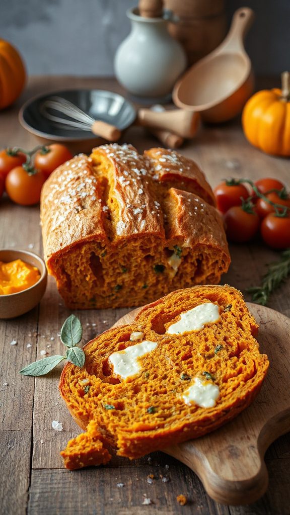 savory pumpkin cheese bread