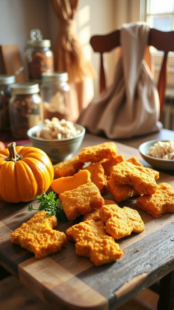 savory pumpkin chicken treats