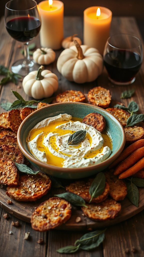 savory pumpkin feta dip