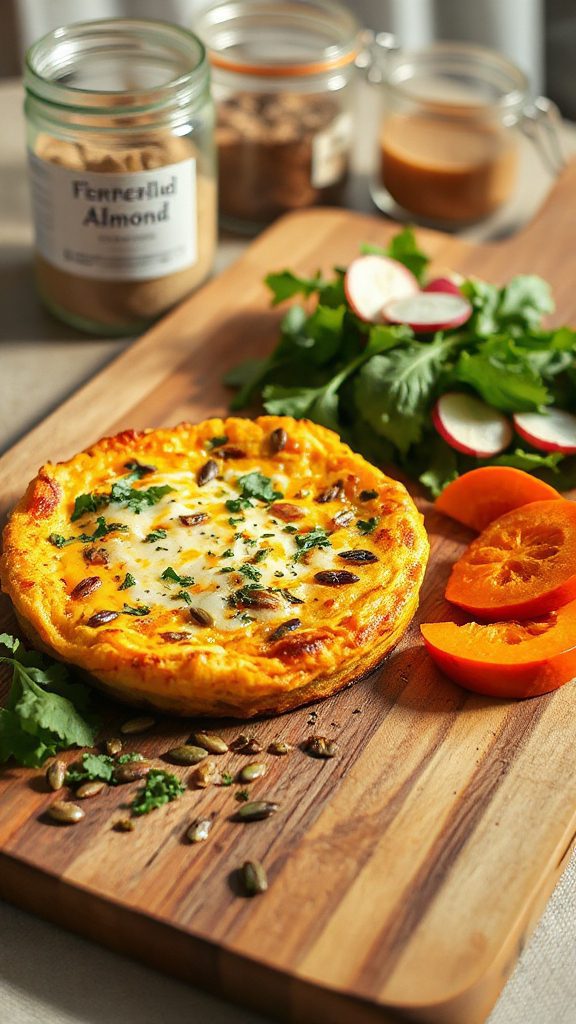 savory pumpkin ginger frittata