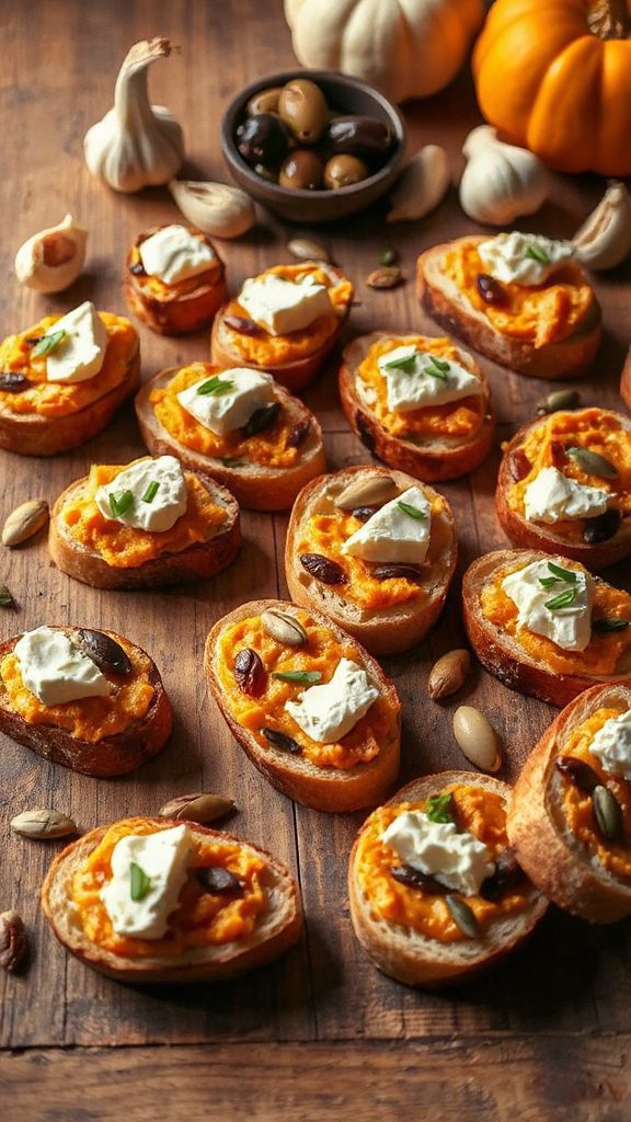 savory pumpkin goat cheese spread