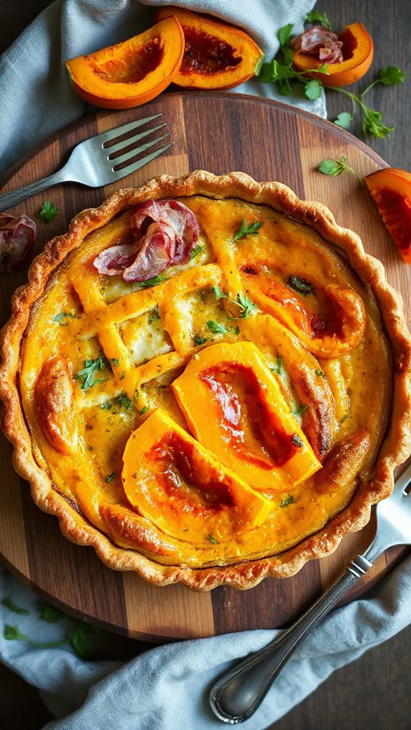 savory pumpkin quiche delight
