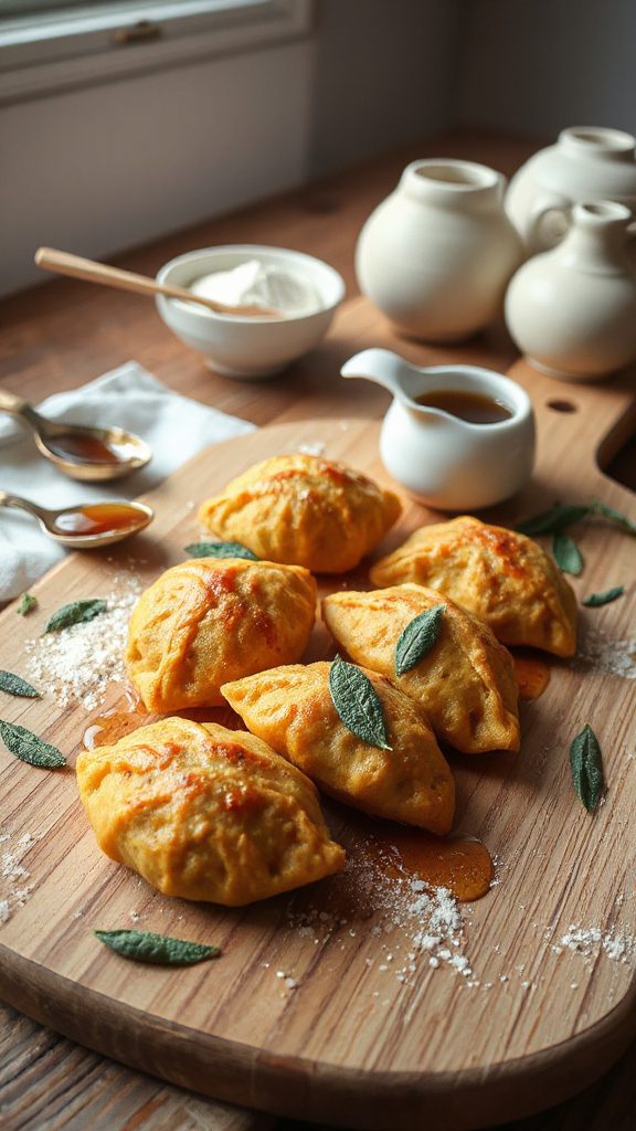 savory pumpkin sage dumplings