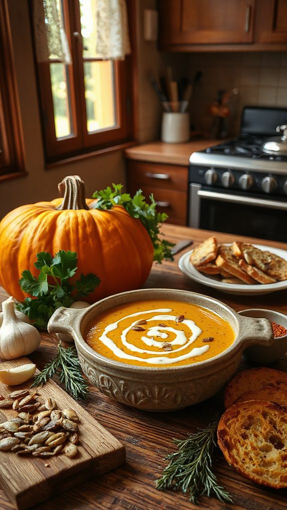 savory pumpkin spice soup