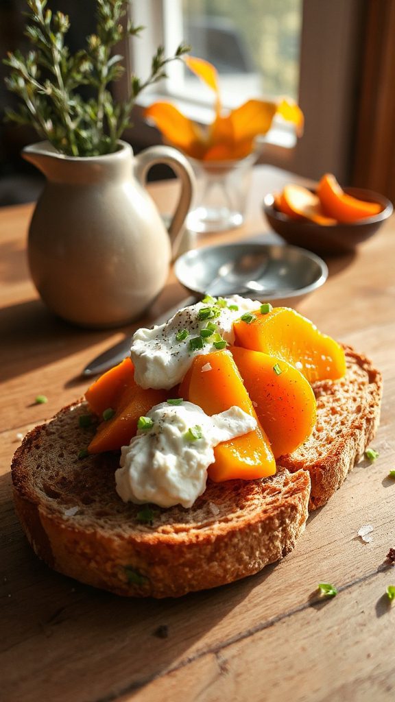 savory pumpkin toast recipe