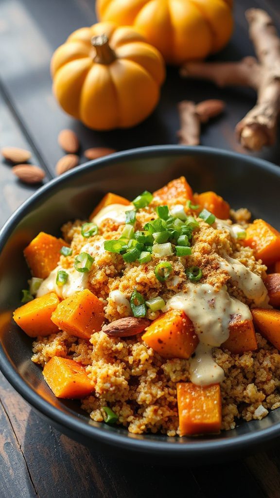 savory quinoa pumpkin salad