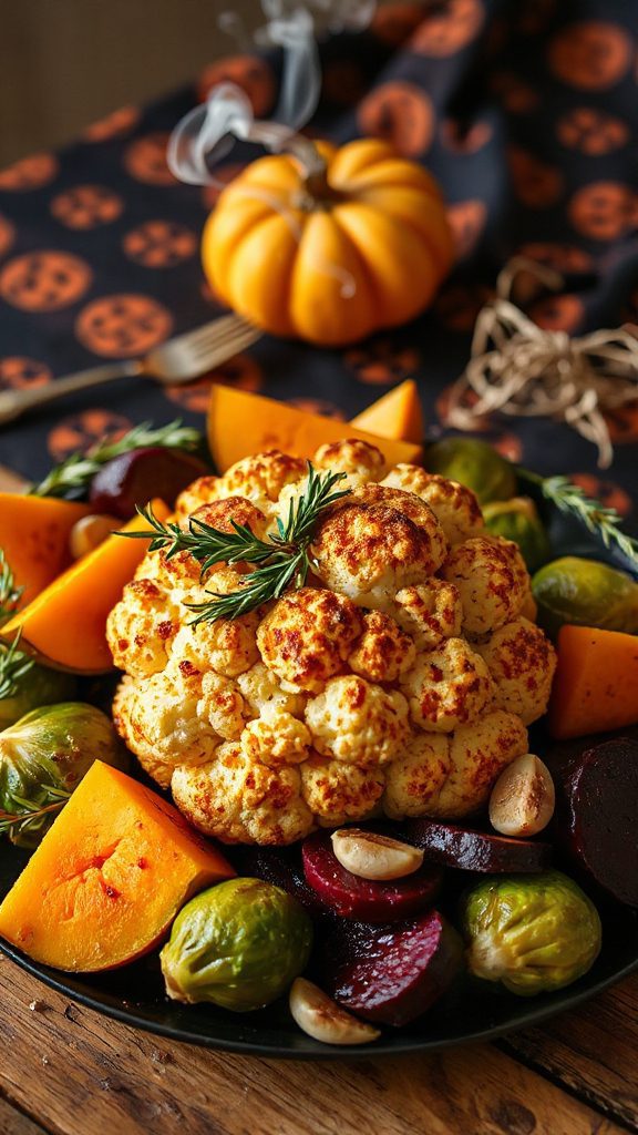 savory roasted cauliflower dish