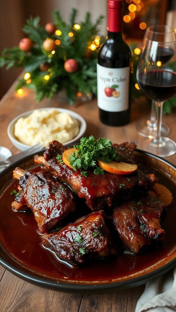 savory short ribs braised