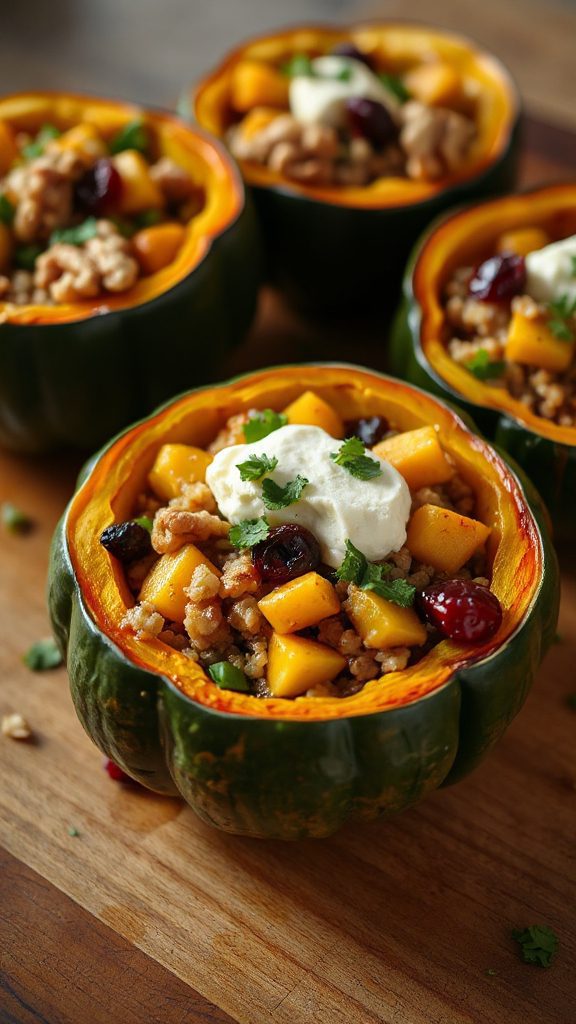 savory stuffed acorn squash
