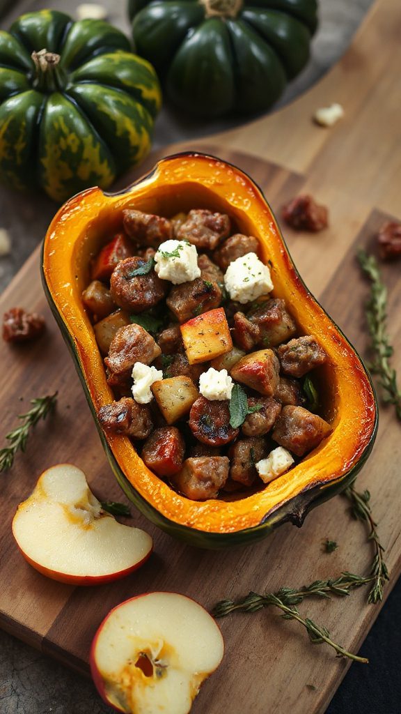 savory stuffed acorn squash