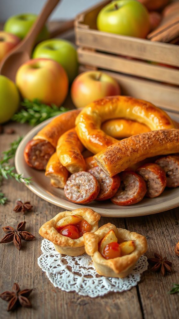 savory sweet apple sausage bites